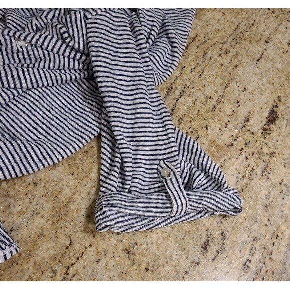 Lot of 2 Womens Plus Size 2X 100% Linen T shirts Stripe Floral - Picture 11 of 16